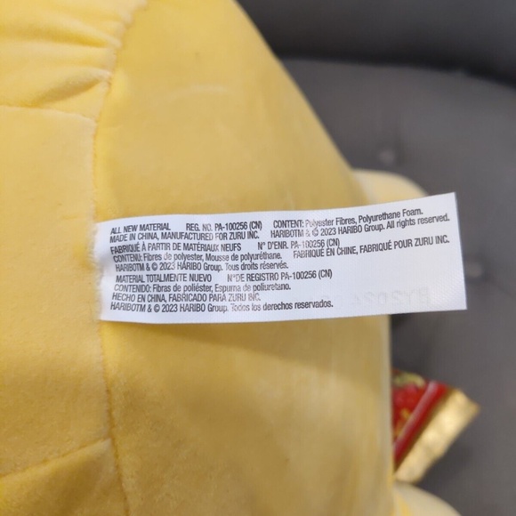 ZURU Snackles Haribo Bear Nancy 14" Plush Super Soft Stuffed Animal Yellow New - Picture 8 of 9